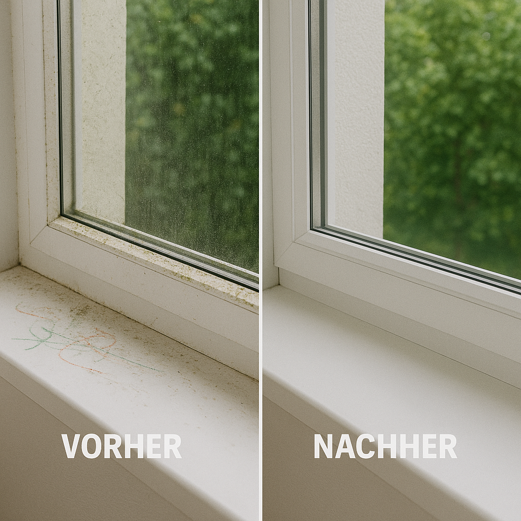 Fensterrahmen Vorher-Nachher