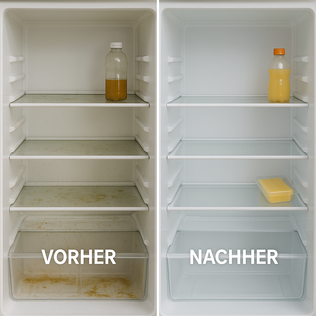 Kühlschrank Vorher-Nachher